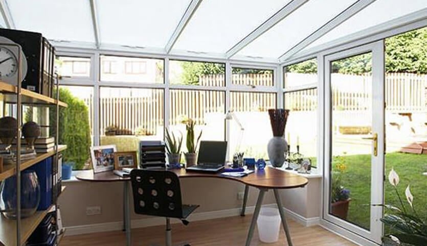 uPVC conservatory office