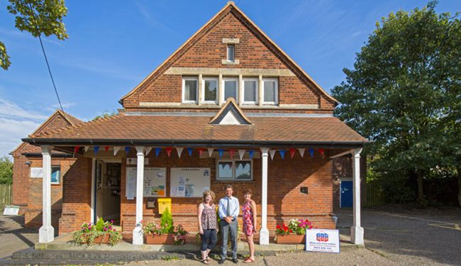 SEH BAC replace community hall windows for free at Great Waltham village hall