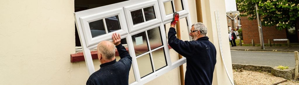 West Cliff theatre window installation
