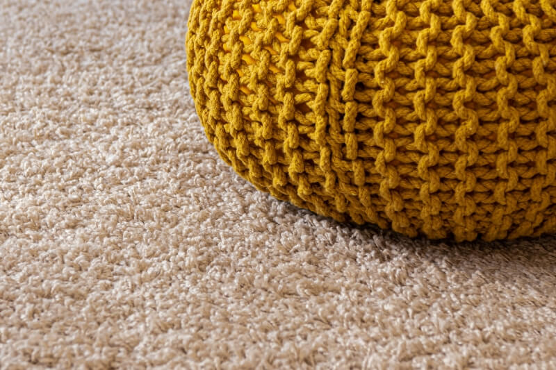 Soft carpet in conservatory setting