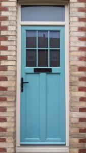 Blue uPVC front door