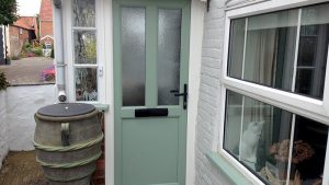 Chartwell green uPVC front door