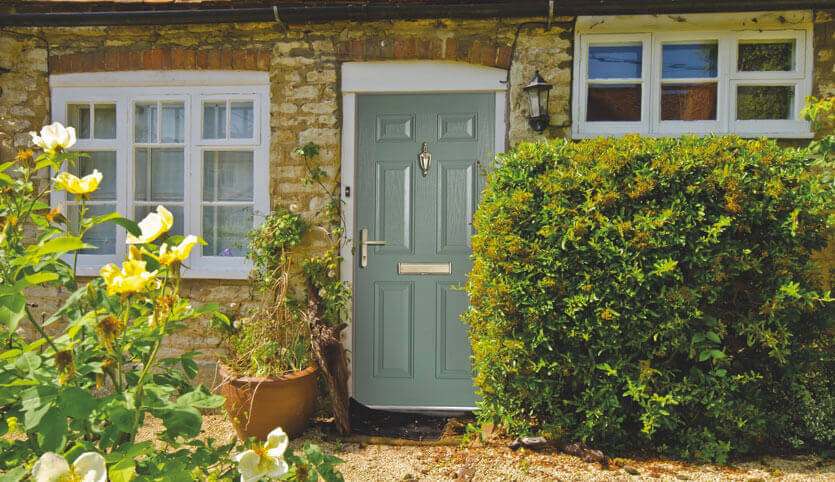 Chartwell green composite front door