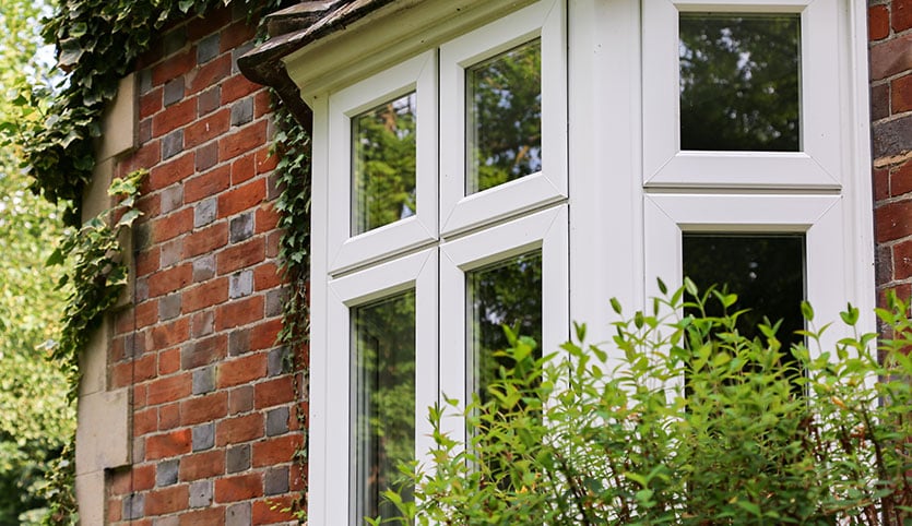 uPVC bay style windows with double glazing