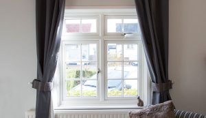 Vista interna delle finestre UPVC flush sash