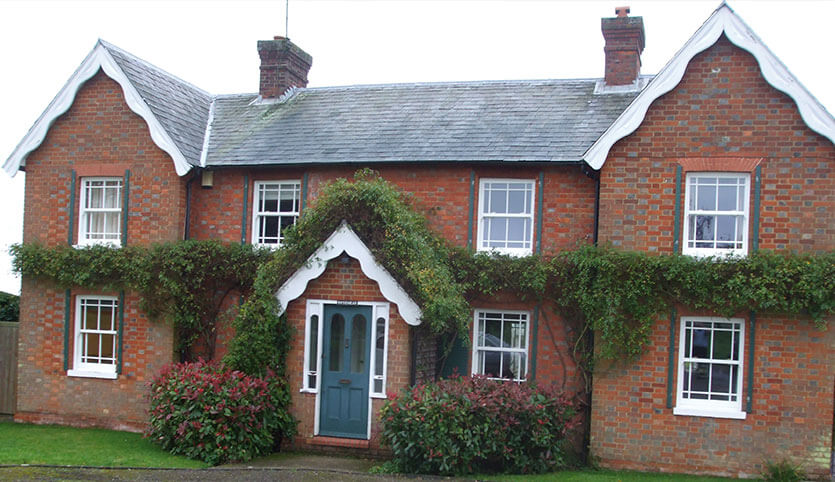 Double glazed sash window installation for entire property