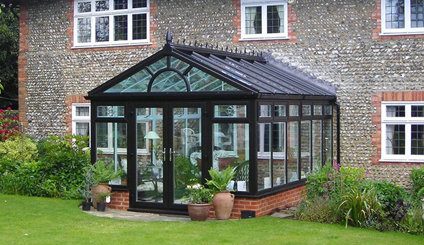 Black aluminium Gable conservatory