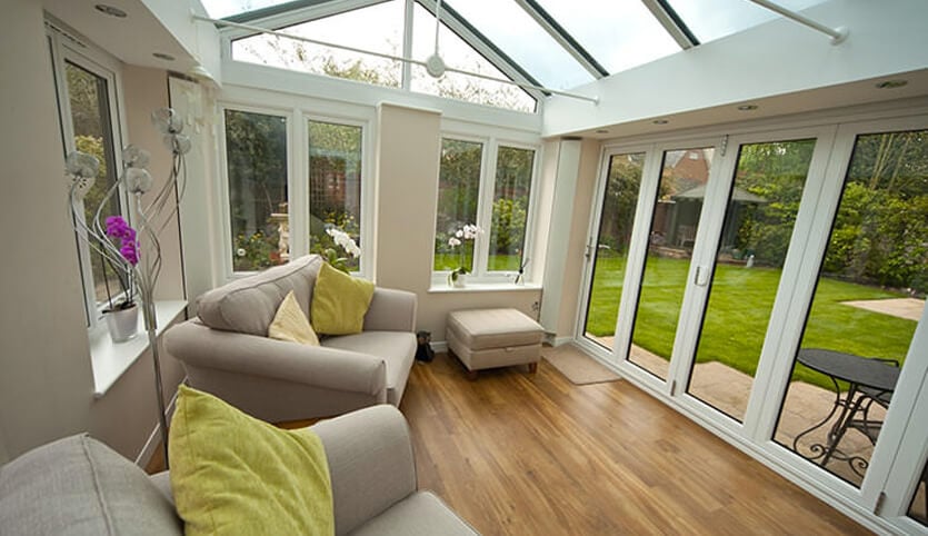 uPVC Loggia conservatory interior view