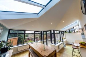 Modern home conservatory providing extra living space