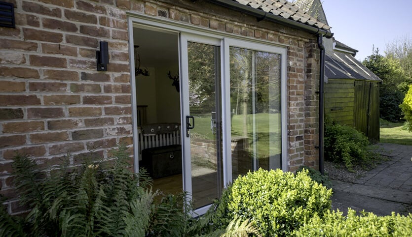 uPVC sliding patio door installation