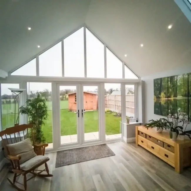 A beautiful, yet technically advanced, Ultraroof gable conservatory – Mr & Mrs Goddard