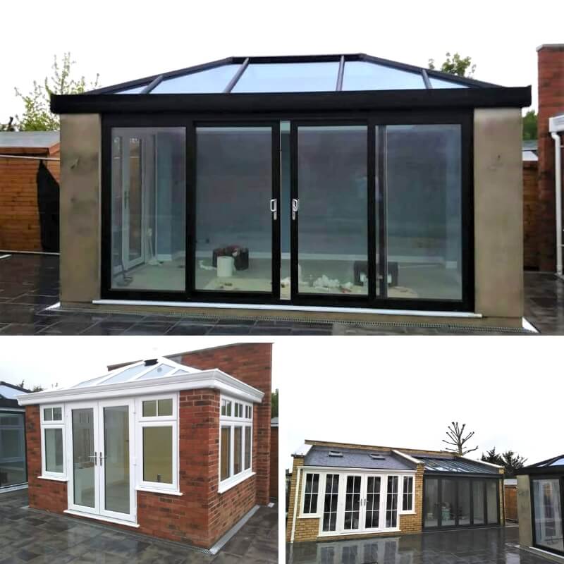 Showroom conservatories in all styles.