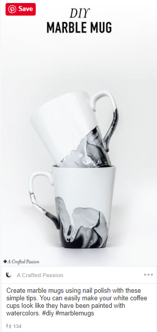 DIY marble mug