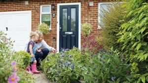 blue composite door