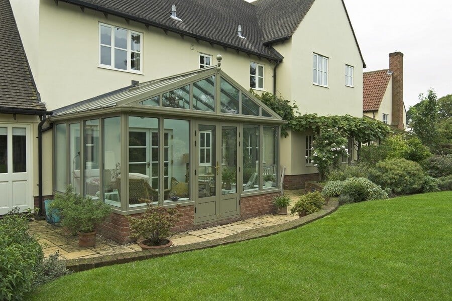 A beautiful green conservatory installation.