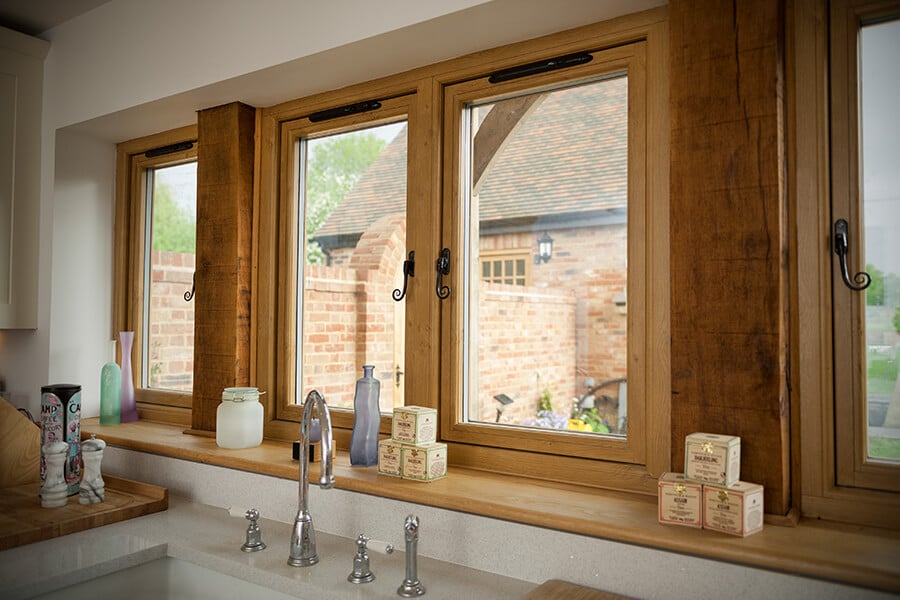 Oak effect Residence 9 window interior