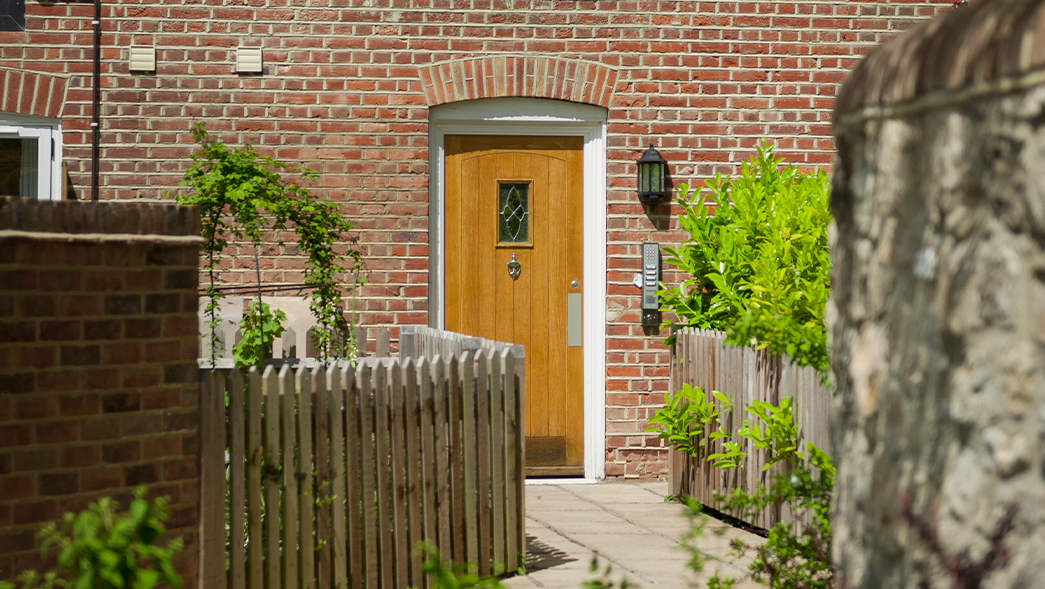 wooden residence door