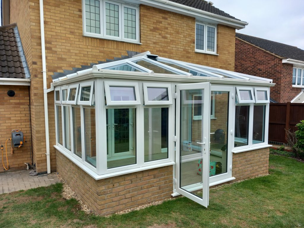 edwardian conservatory with glass roof