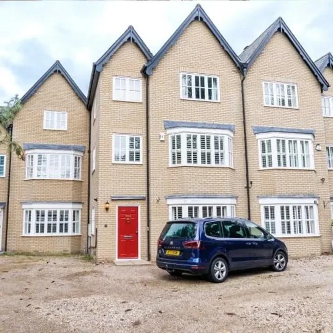 Brand new composite door provides striking entrance for Chelmsford townhouse