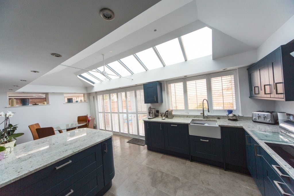 large kitchen extension