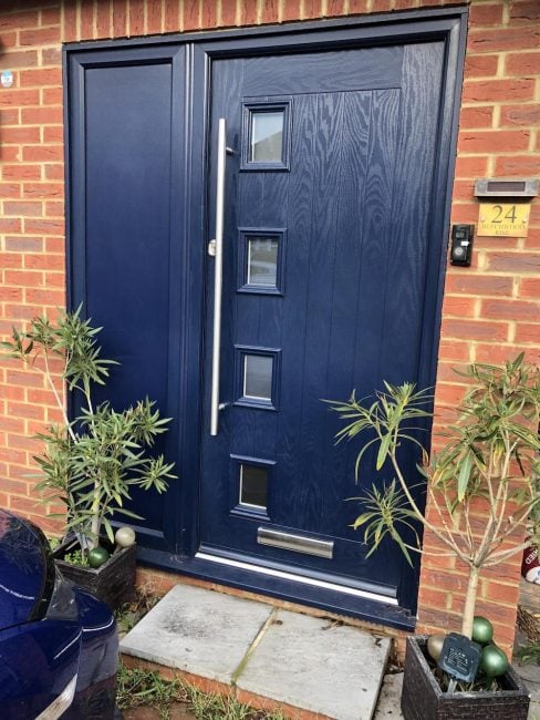 Composite front and back doors