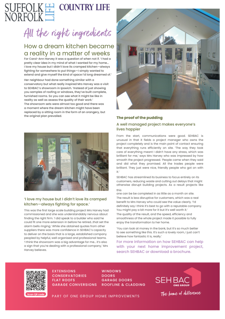 All the right ingredients | Suffolk Norfolk Life | County Life Hertfordshire