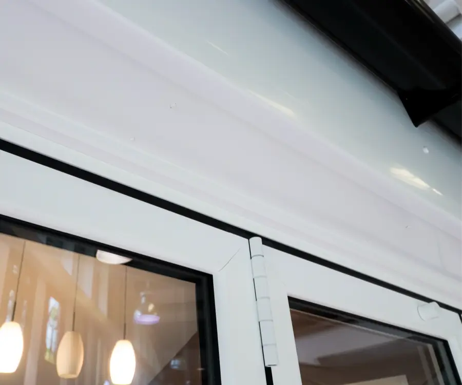 White Matt Aluminium Finish as Standard