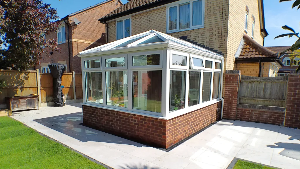 New conservatory on the rear of a building