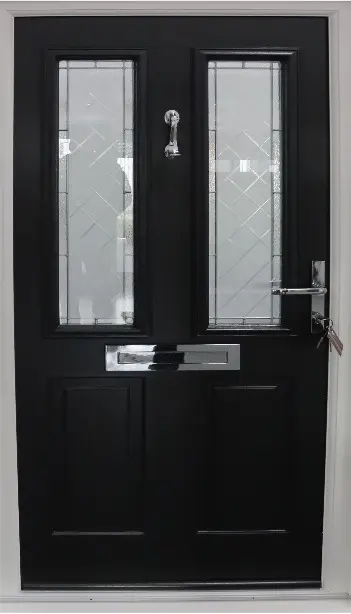 Balmoral Door – Black Sleek Skin – Whitmore