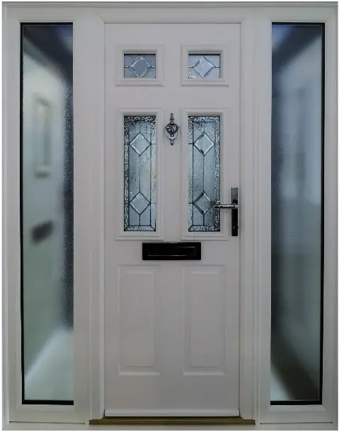 Balmoral Sleek Skin Door – White Foil – Middleton