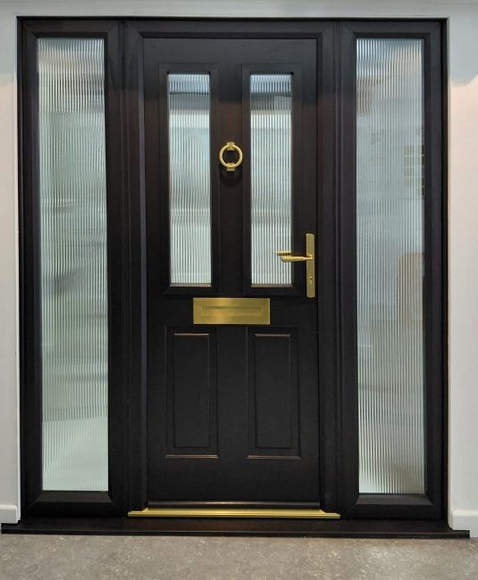 Balmoral Sleek Skin Door – Black Foil – Whitmore