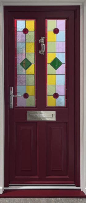 Suffolk Doors – Ruby Red – Sudbury – Bright Chrome Furniture