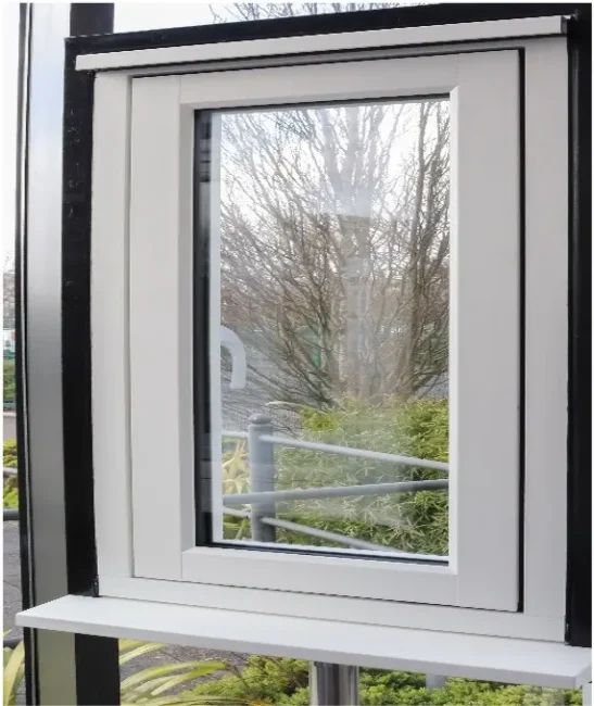 Heritage R7 Windows – White Foil – Flush sash – Clear Eco-MAX