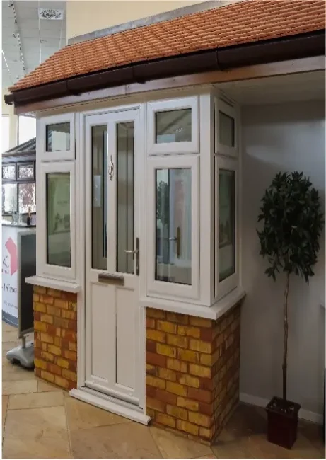 Windsor Doors – White Smooth – Sculptured Sash – Clear TSG Glass