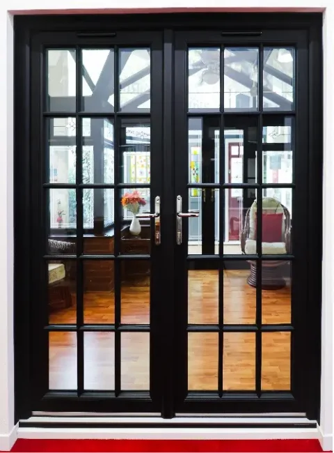 Windsor French Doors – Black – Ovolo Sash
