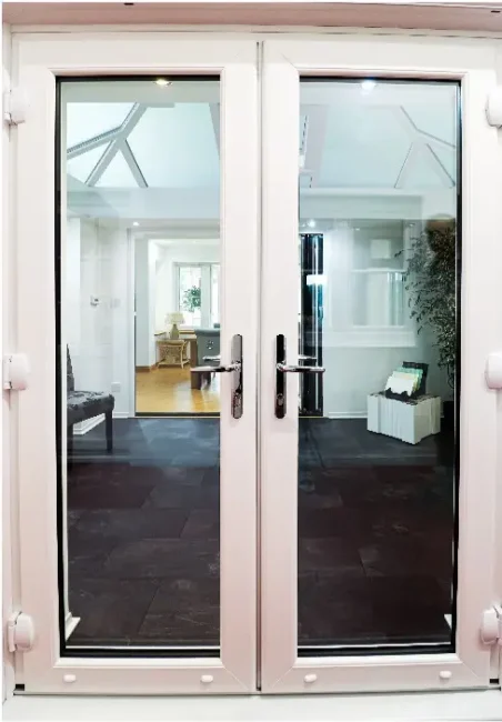 Windsor French Doors – White Smooth – Chamfered sash