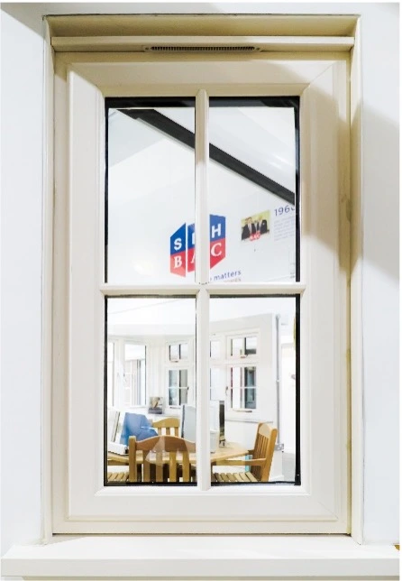 Windsor Windows – White Smooth – Sculptured Sash – White Furniture