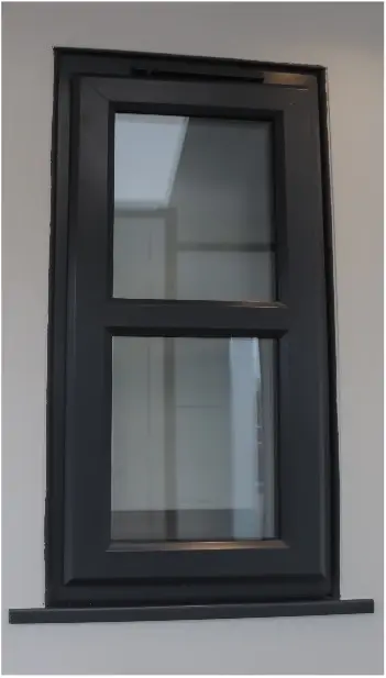 Windsor Windows – Antheracite Grey – Chamfered sash – Dummy Transom