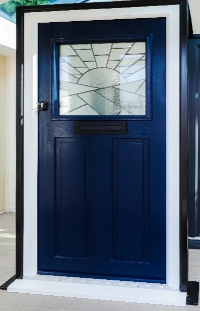 Balmoral Door – Blue – Axwell – Art Deco
