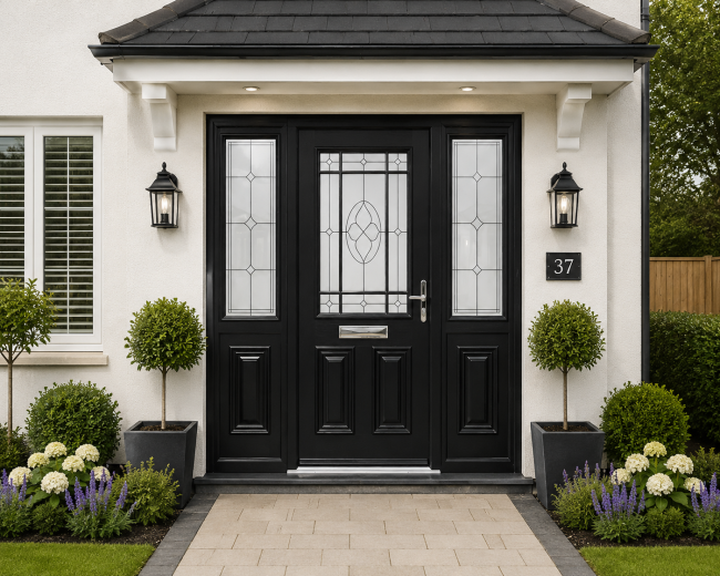 Cairo Composite Meridian Door in Bog Oak