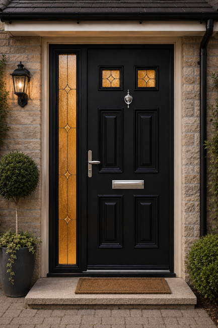 Georgian 1 Composite Meridian Door in Bog Oak