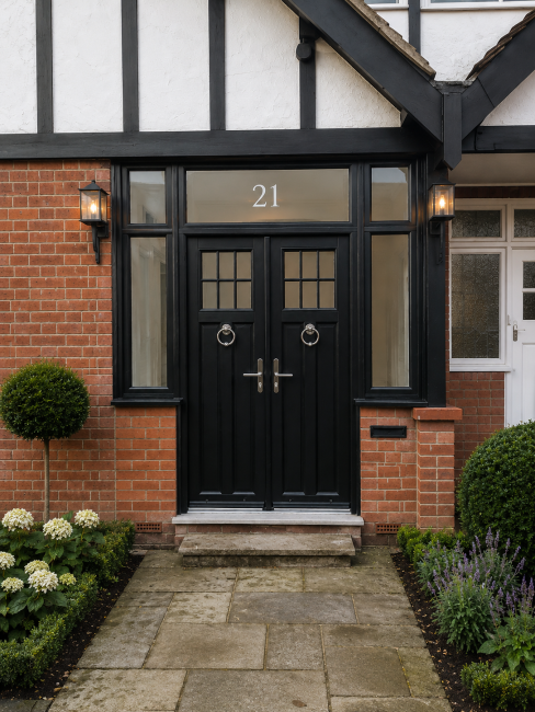 Double Ixworth uPVC Suffolk Doors